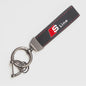 Suede Sleutelhanger met Audi S Line Embleem - Sportief en Stijlvol