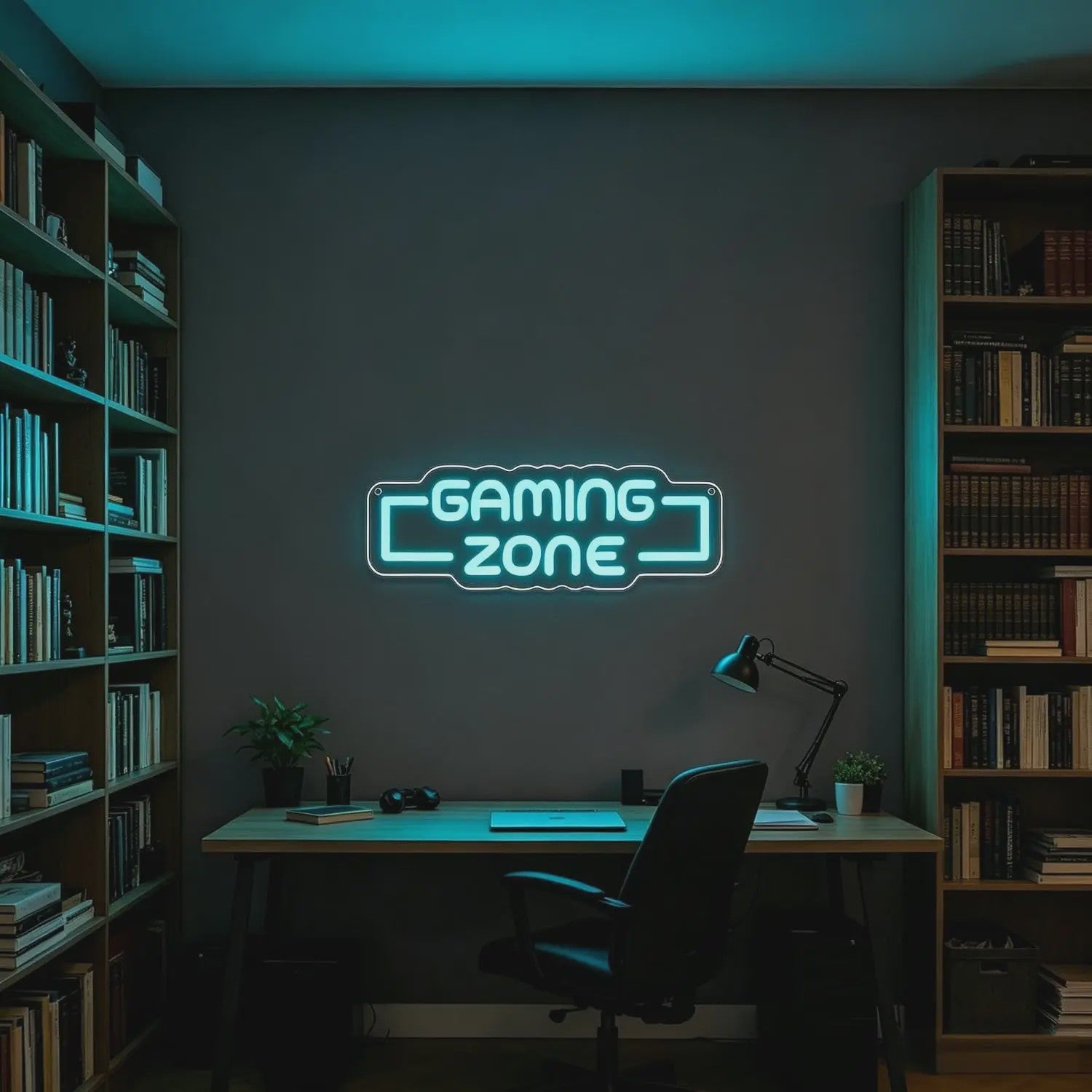 Gaming Zone LED Neon Sign - Dimbare USB Wanddecoratie voor Gamekamer