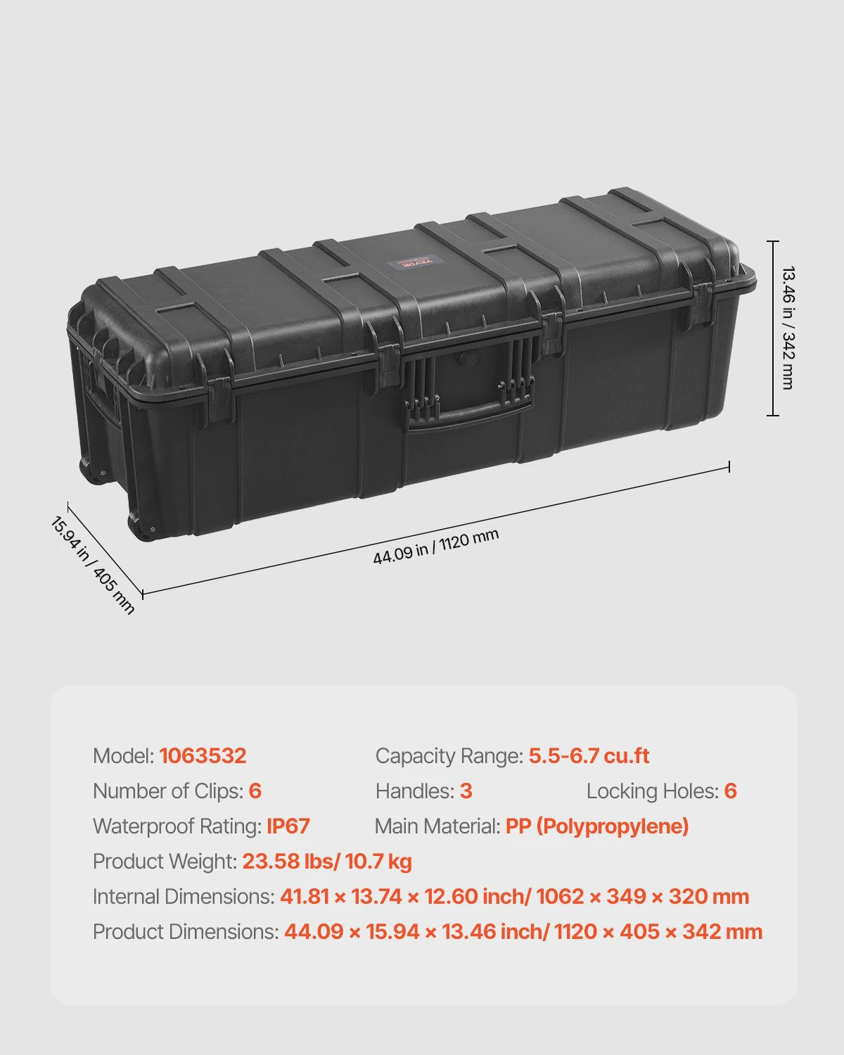 Robuuste Waterdichte Koffer met Schuim - IP67 Bescherming voor Camera's, Drones & Meer