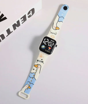 Vrolijk Stitch & Hello Kitty Kinderhorloge - Digitaal & Leuk voor Meisjes