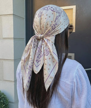 Luxe Zijden Vierkante Sjaal 90x90cm - Stijlvol Foulard voor Dames