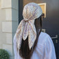 Luxe Zijden Vierkante Sjaal 90x90cm - Stijlvol Foulard voor Dames