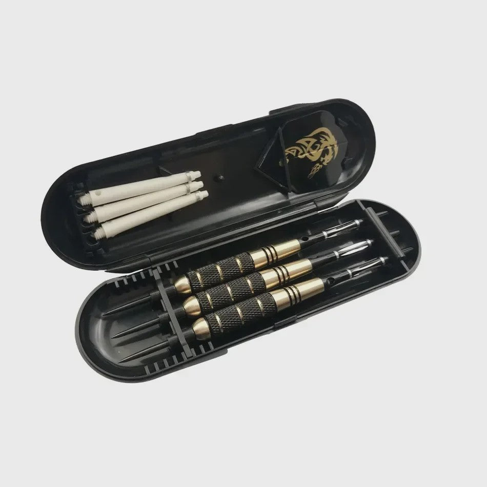 Set van 3 Professionele Soft Darts (18g) met Messing Barrels, Zwarte Kleur en Accessoires