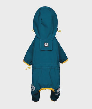 Waterdichte Hond Regenjas met Reflecterende Strepen - Jumpsuit voor Kleine & Middelgrote Honden