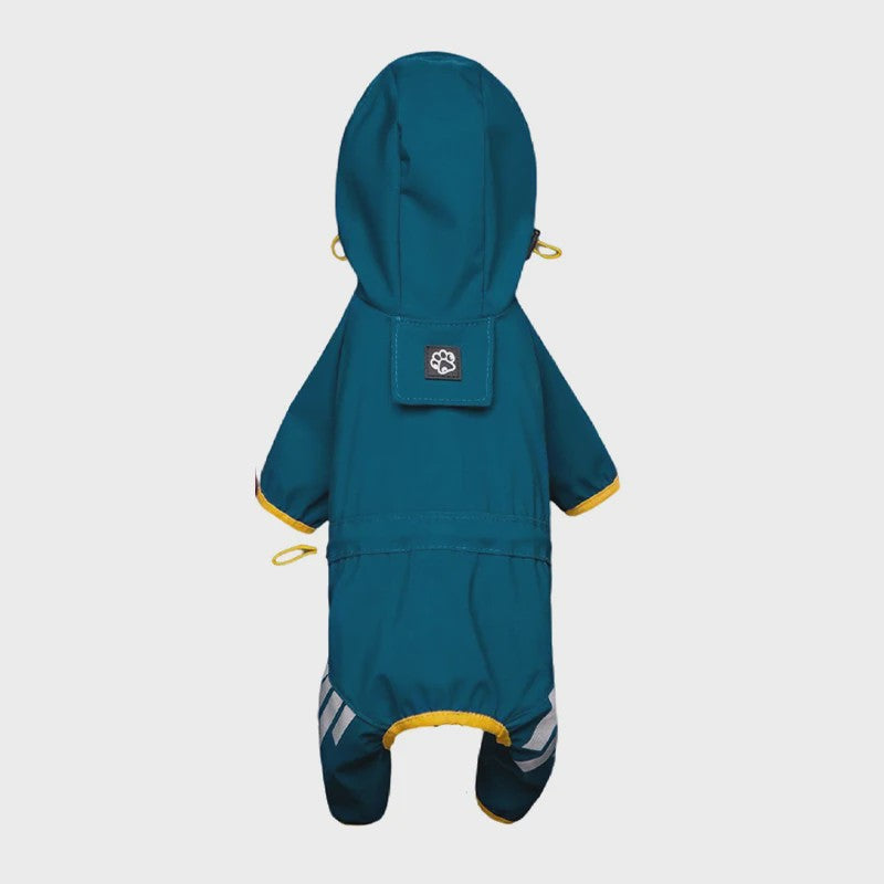Waterdichte Hond Regenjas met Reflecterende Strepen - Jumpsuit voor Kleine & Middelgrote Honden