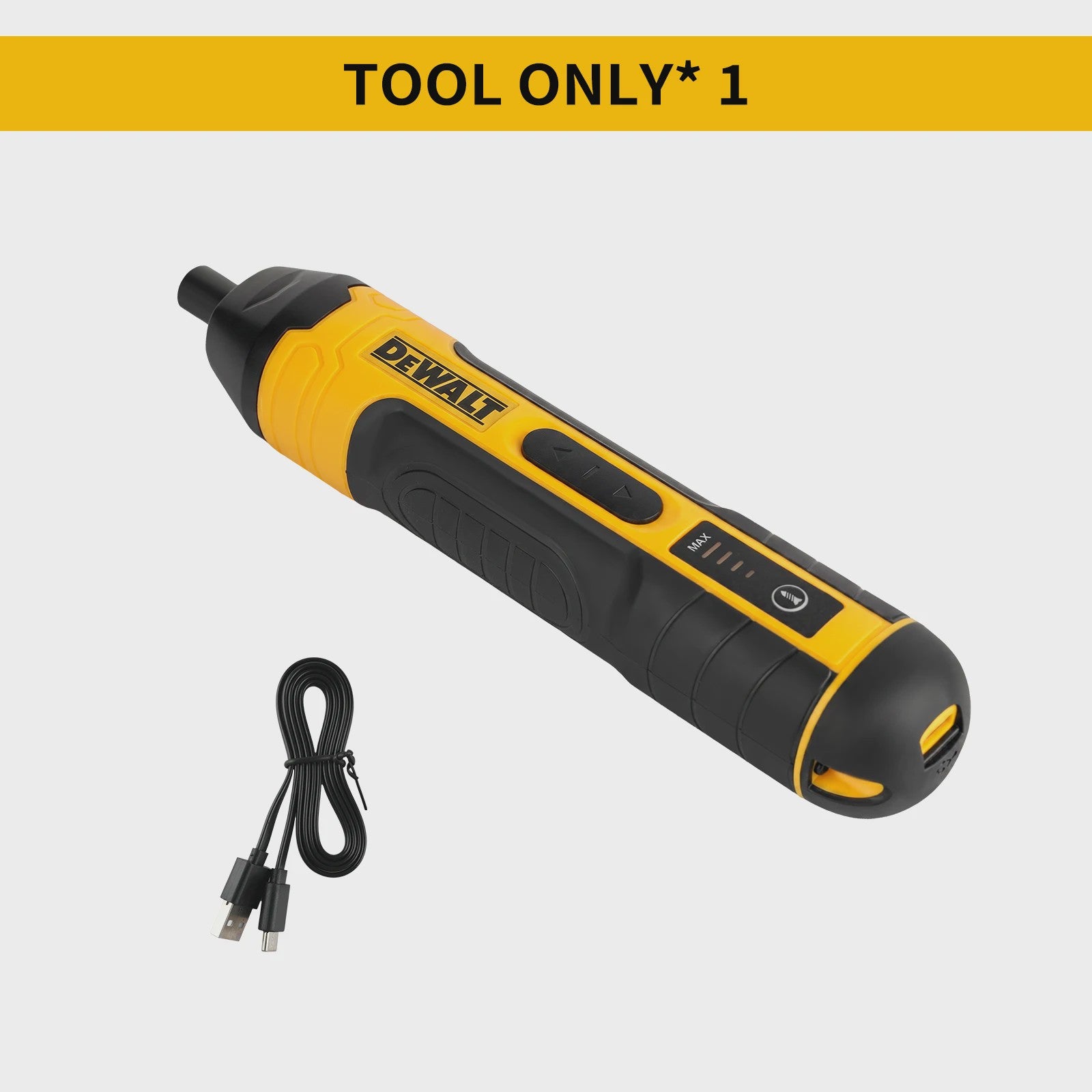 DEWALT Accuschroefmachine 3.6V 5Nm - Compacte Elektrische Schroevendraaier met 1/4" Chuck & 1300mAh Batterij