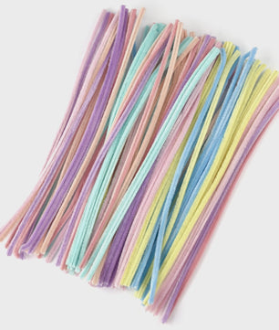 100 Stuks Chenille Stelen - Flexibele Knutseldraad voor Creatieve DIY Projecten