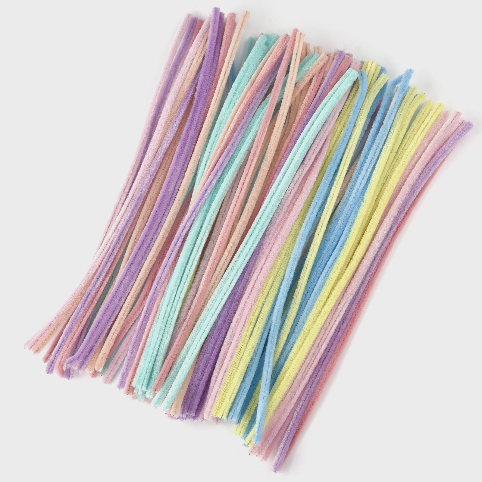 100 Stuks Chenille Stelen - Flexibele Knutseldraad voor Creatieve DIY Projecten