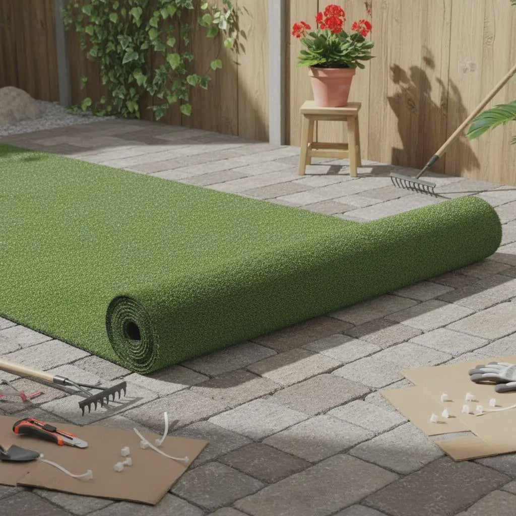 Kunstgras 1x10m UV-bestendig - 10m² Groen Siergras voor Tuin & Terras