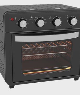 Homcom Multifunctionele Tafeloven - 30L, 1600W, Zwart