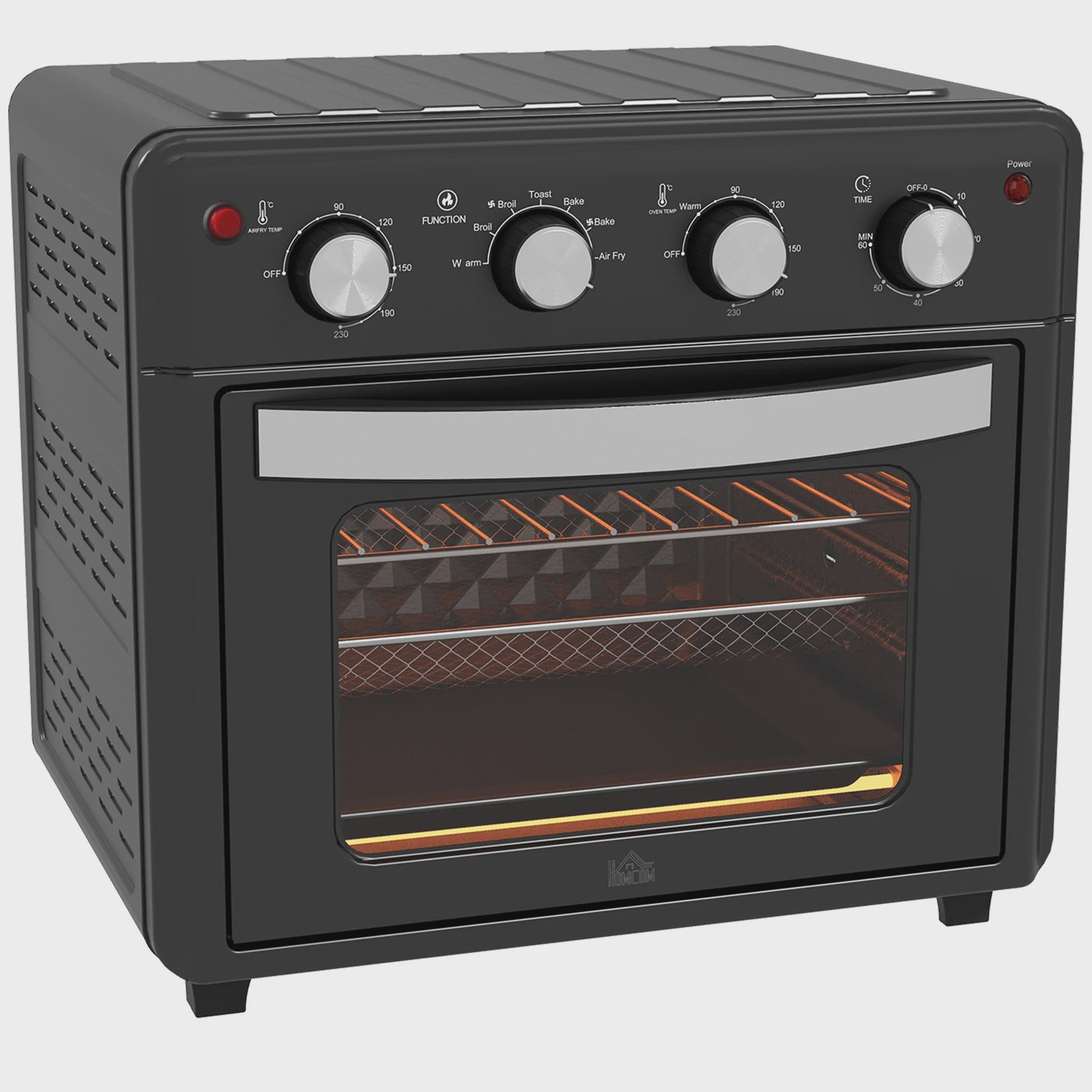 Homcom Multifunctionele Tafeloven - 30L, 1600W, Zwart