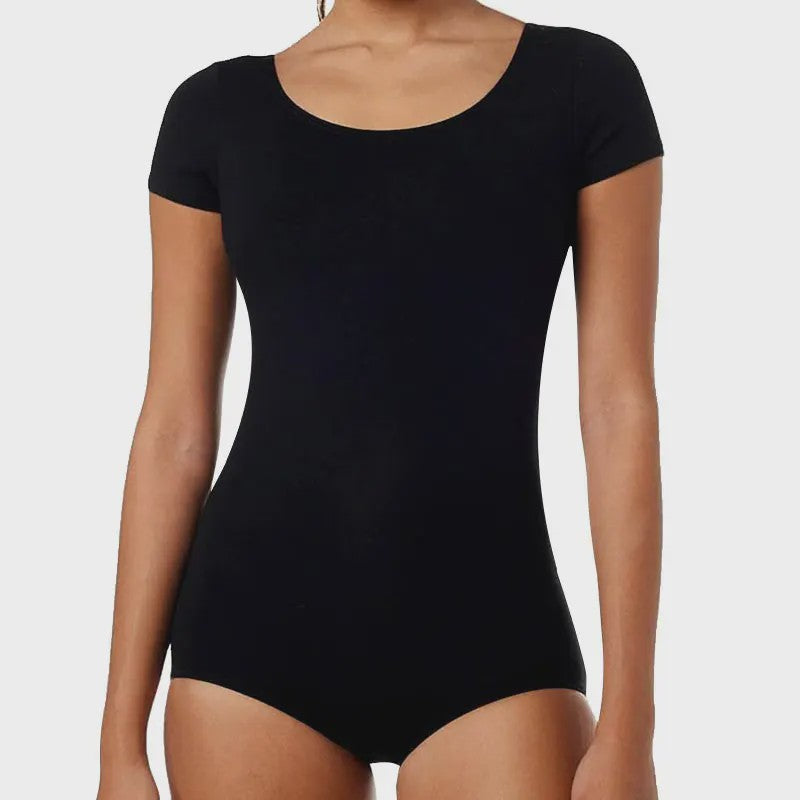 Klassiek Ballet Dans Leotard met Korte Mouwen voor Dames - Comfortabel Bodysuit