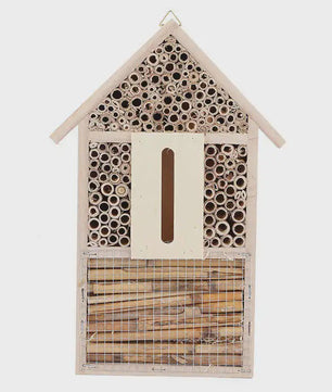 Houten Insectenhotel en Bijenhotel voor Tuin - Decoratief Buitenverblijf