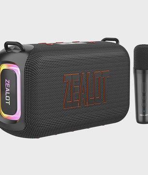 ZEALOT S85 Karaoke Bluetooth Speaker met 2-weg geluidssysteem, 60W, microfoon & RGB verlichting