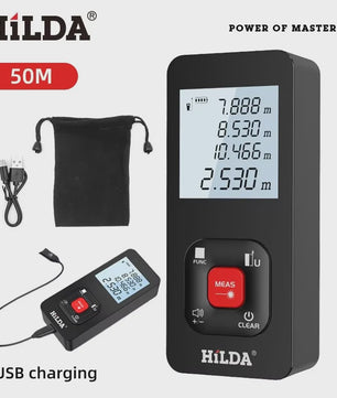 HILDA Digitale Laser Afstandsmeter 50M/100M/120M - Precisie Meetinstrument