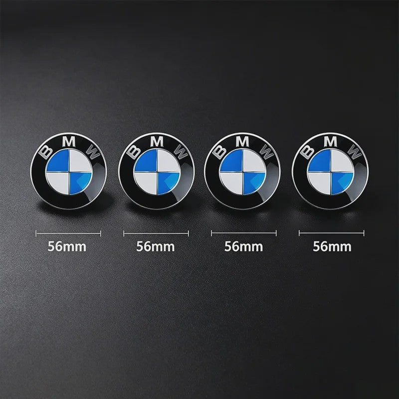 4x BMW Velgdopjes 56mm/68mm - 50th Anniversary Editie