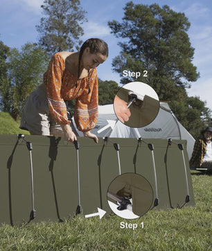 Naturehike Opklapbaar Campingbed - Draagbaar en Comfortabel voor Outdoor Avonturen (190x65cm)