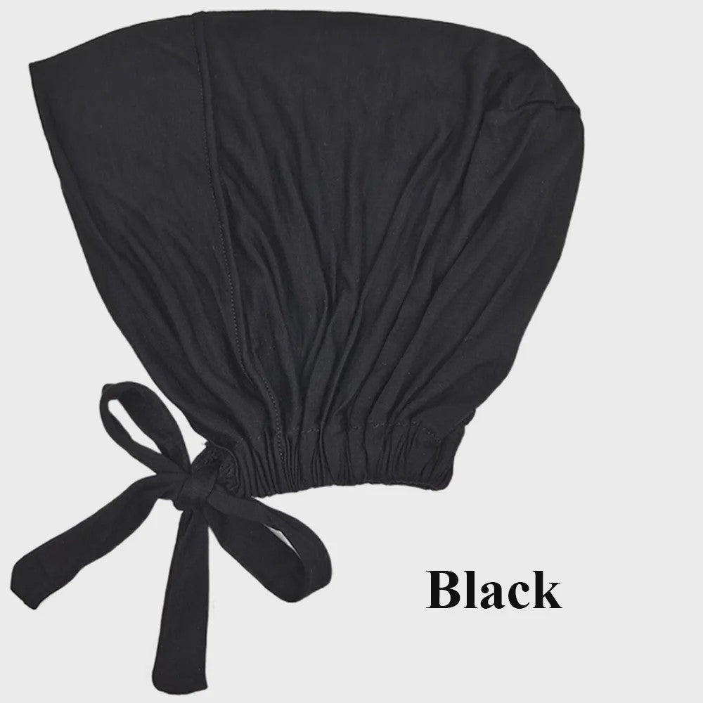Zachte Modal Binnen Hijab Cap met Strik - Islamitische Turban Hoofddoek