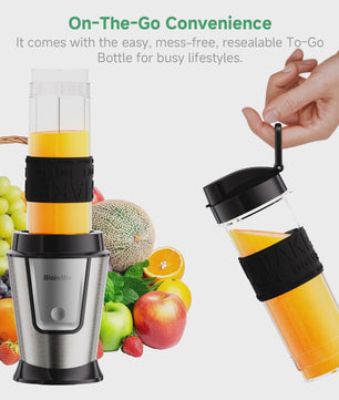 BioloMix 700W Compacte Keuken Blender: 3-in-1 Juicer, Food Processor & Grinder