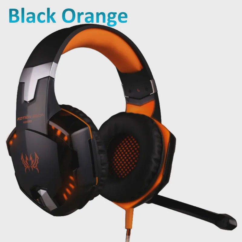 G2000 Gaming Headset met Microfoon, LED Verlichting en 50mm Speakers - PC, PS4, Xbox One