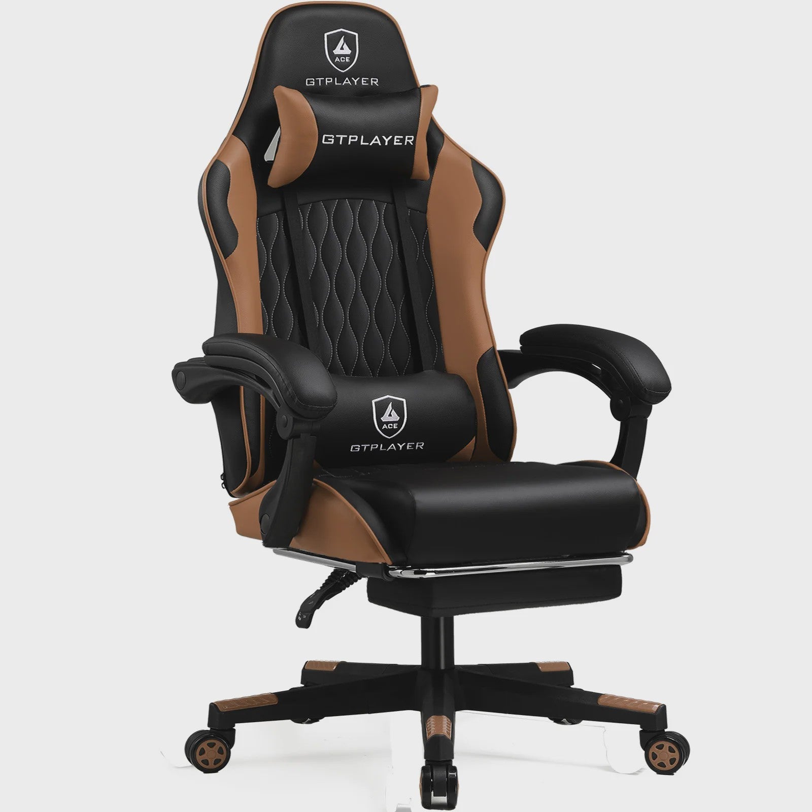 Ergonomische GTPLAYER Gaming Chair met Voetensteun en Verstelbare Kussens - Comfortabel Gamestoel & Kantoorstoel