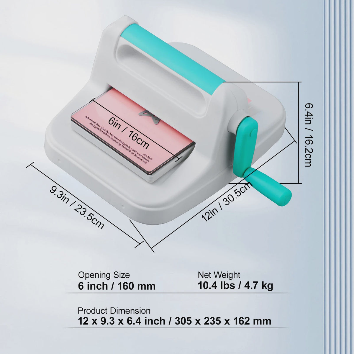 Handmatige Die-Cutting & Embossing Machine - 6/9 inch - Voor Scrapbooking en Knutselen