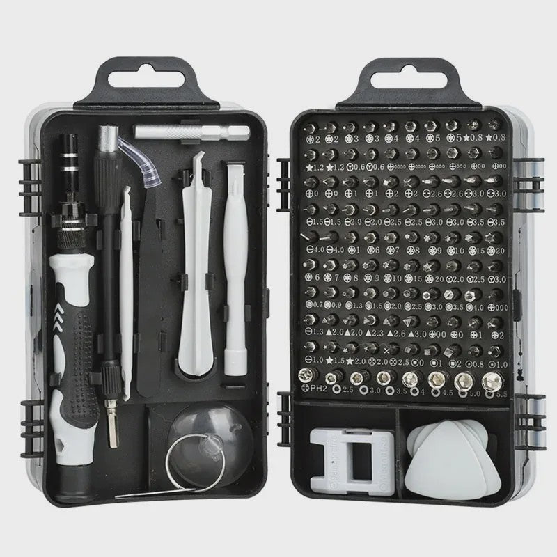 115-delige Precisie Schroevendraaierset: Magnetisch, Elektronica Reparatie & DIY Gereedschap