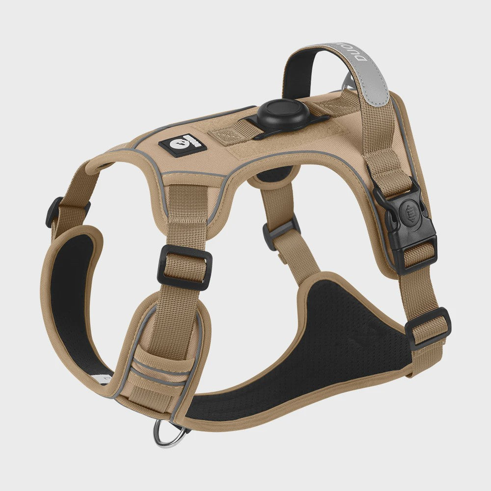 Honden Tuigje met AirTag Houder - Anti-Trek, Reflecterend & Waterdicht Vest voor Kleine/Middelgrote Honden
