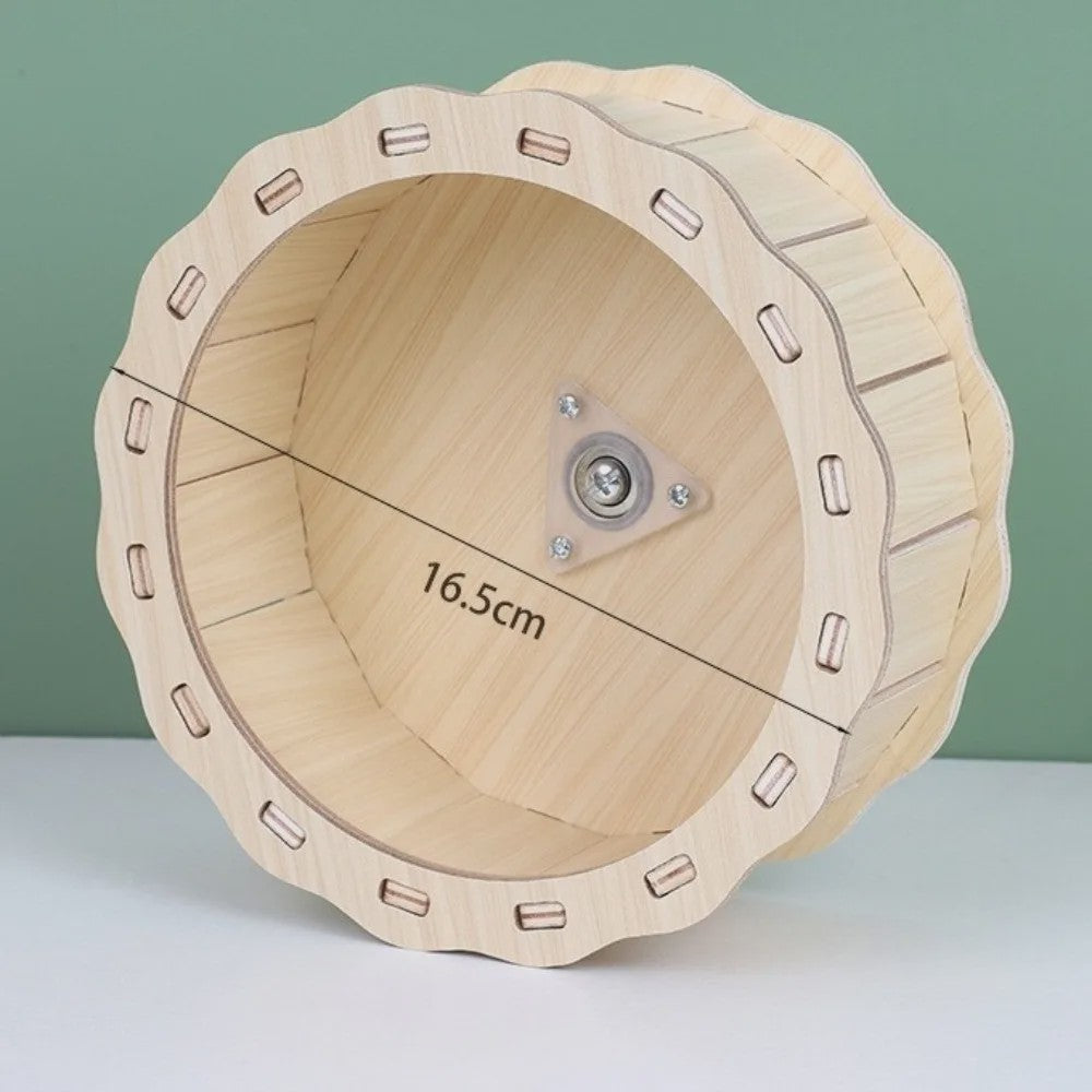 Houten Hamster Villa: Speelhuis met Klimplatform en Verhoogd Platform - Duurzaam Knaagdier Accessoire