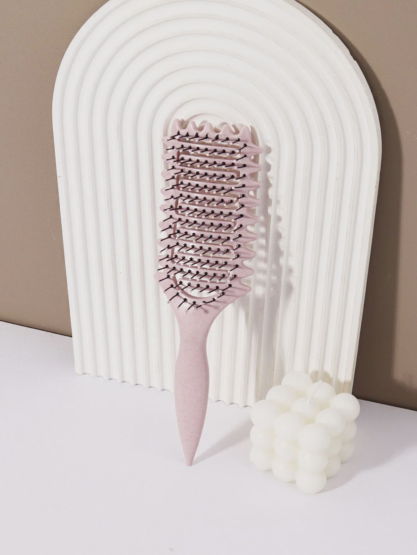 Ventilerende Stylingborstel met Massage-effect - Comfortabele Grip voor Natuurlijk Haar & Pruiken