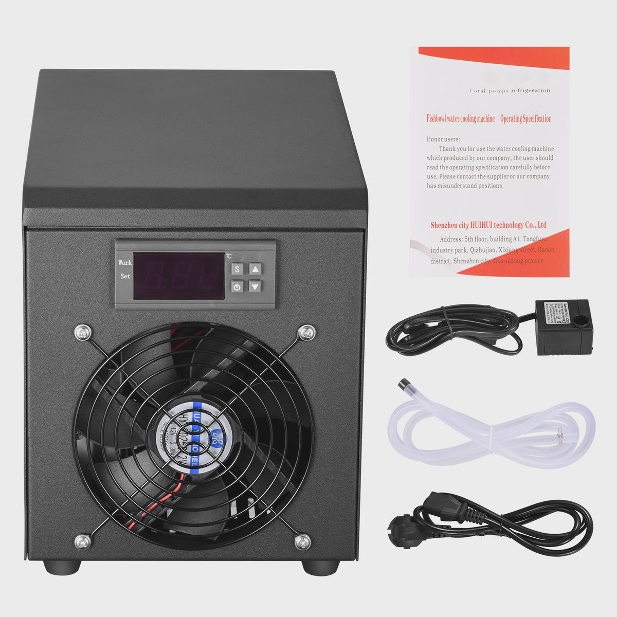 55L Aquarium Koelmachine - Stille Waterkoeler voor Vissen en Aquacultuur