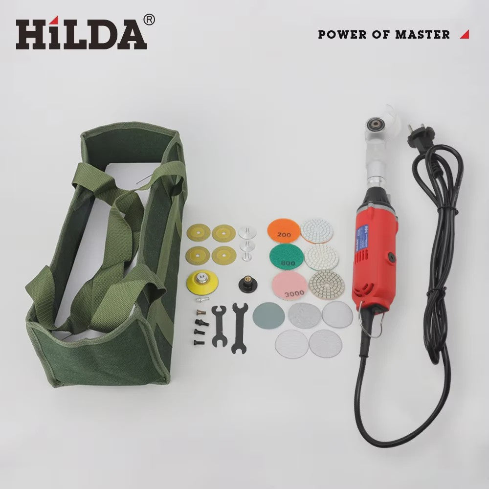 HILDA 380W Elektrische Rechte Grinder met 6 Variabele Snelheden - Polijst- en Schuurmachine