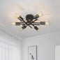 Moderne Sputnik Plafondlamp Chandelier Zwart - Stijlvol Dichtbij Plafond