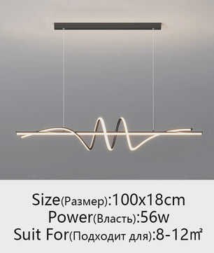 Moderne LED Hanglamp - Stijlvol Design voor Woonkamer, Eetkamer & Kantoor