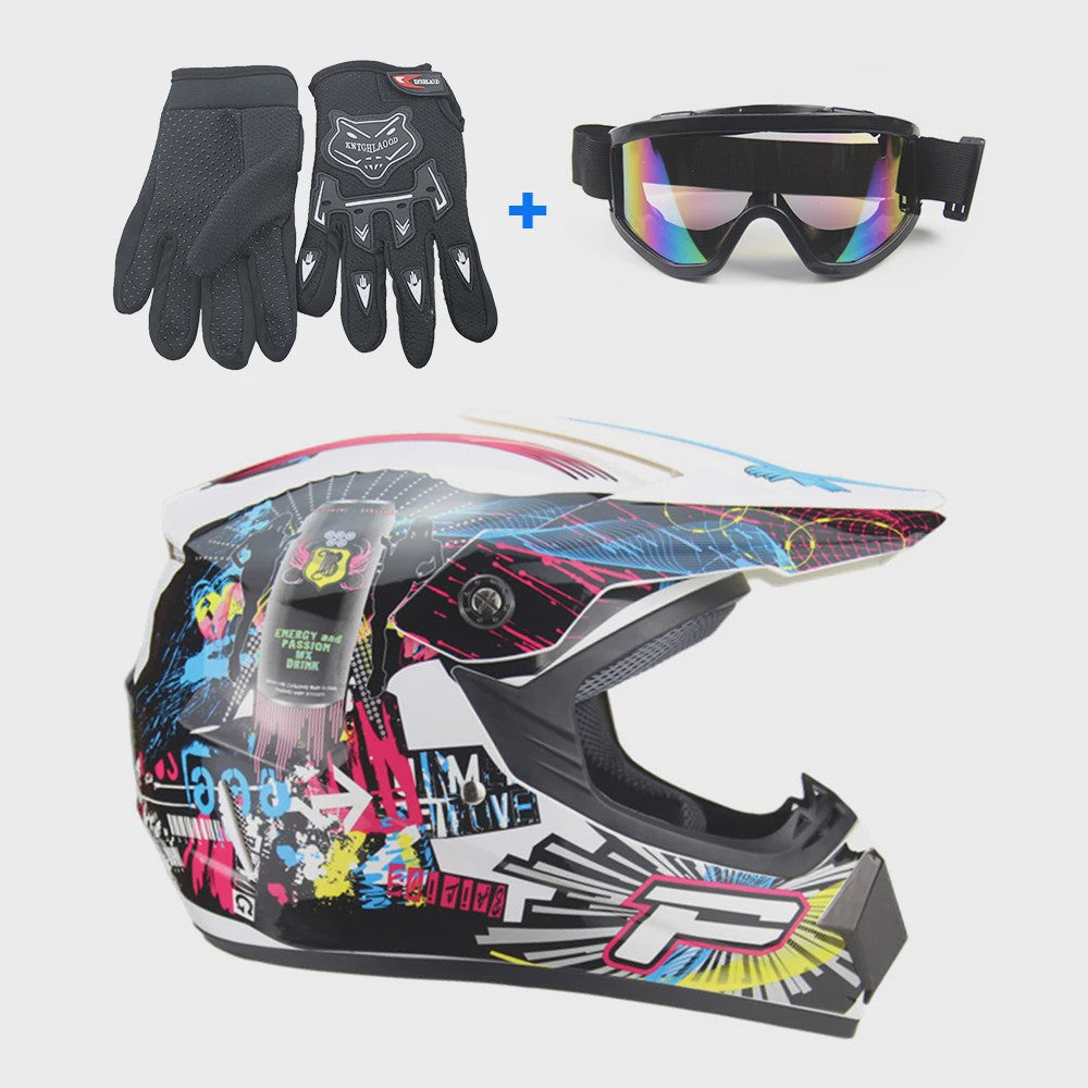 Professionele Off-road Motorcross Helm met DOT Keurmerk - Inclusief Gratis Accessoires