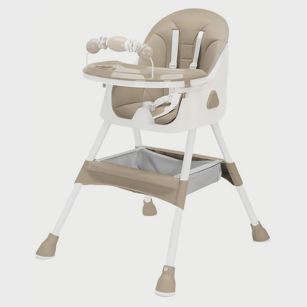 3-in-1 Baby Kinderstoel: Opvouwbaar, Draagbaar & Verstelbaar met Dubbele Plate