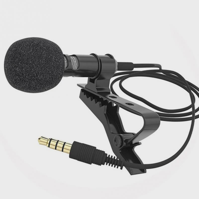 Externe Lavalier Microfoon met 3.5mm Jack voor Auto Radio, DVD-spelers en meer