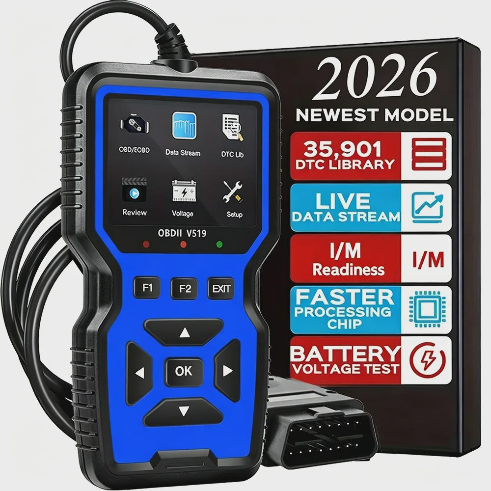 V519 Professionele OBD2 Scanner: Auto Diagnose Tool met Real-time Data & Foutcode Lezen/Wissen