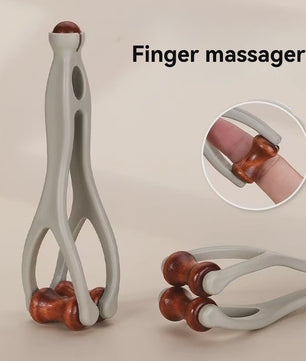 Dubbele Roller Vinger Massager - Verlicht Vermoeidheid & Bevorder Bloedcirculatie