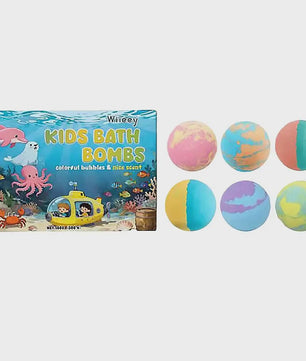 Kleurrijke Bruisballen voor Kinderen - 6 Stuks Badplezier & Ontspanning