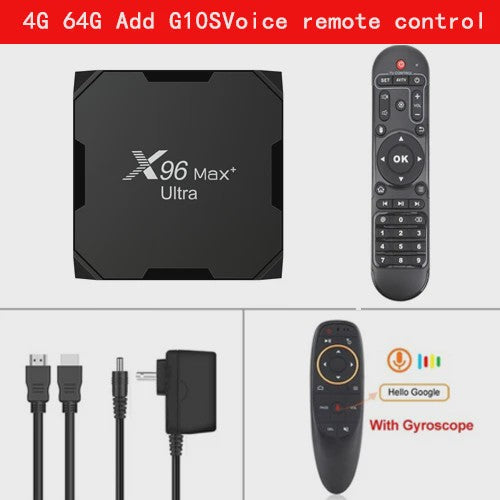 X96 MAX Plus Ultra Android 11 TV Box - 4K/8K Media Player met S905X4 Quad Core & 4GB RAM