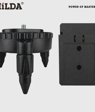 HILDA Laser Waterpas Accessoires: Roterende Statiefbasis & Batterijhouder