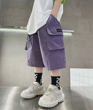 Zomerse Jongens Shorts met Grote Zakken - Katoen, Half Lang - Perfect voor Buiten & Sport (3-14 Jaar)