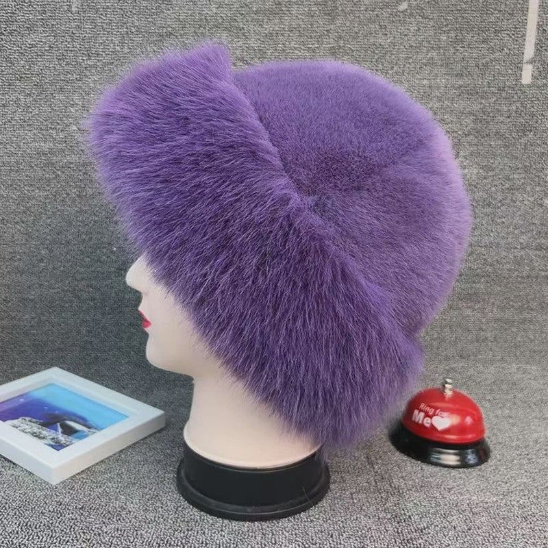 Dikke Pluche Warme Bontmuts voor Dames - Fluffy Winter Muts voor Koude Dagen
