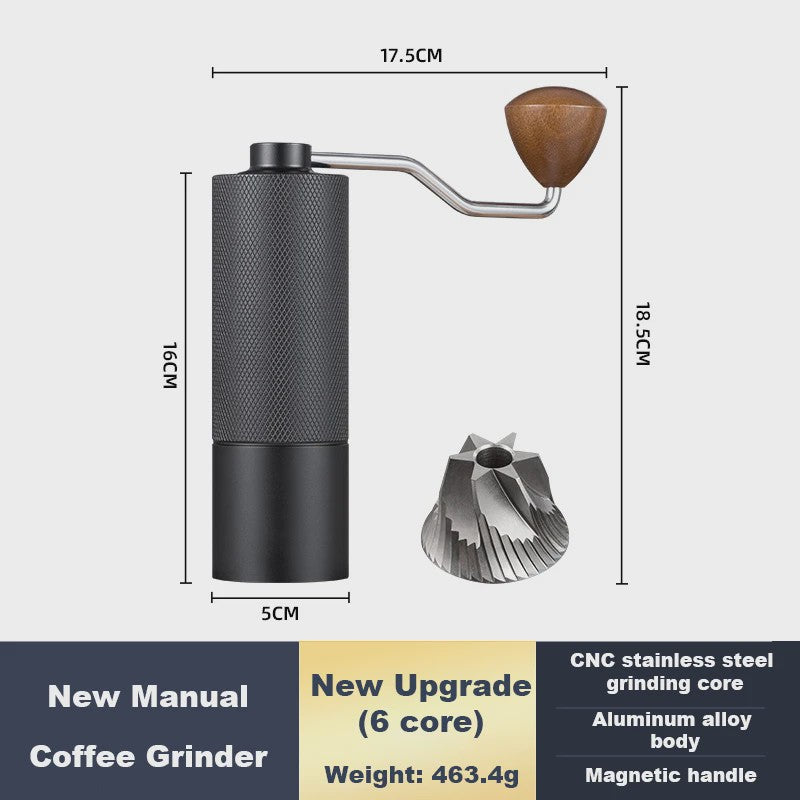 Handmatige Koffiemolen RVS Conische Braam - Verstelbaar & Draagbaar