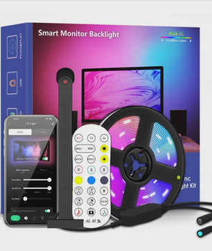 RGBIC LED TV Achtergrondverlichting met Camera & Muziek Sync - Smart Ambient Lighting voor 55-75 inch TV's