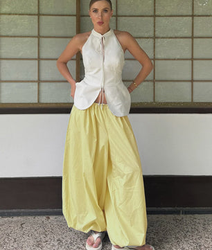 Dames Lantaarnbroek van 100% Katoen - Losse Pasvorm, Street Style