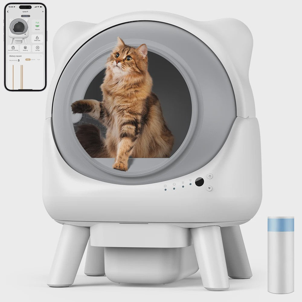 Automatische Kattenbak X1 Zelfreinigend met App Bediening & 10-Laags Veiligheidssysteem
