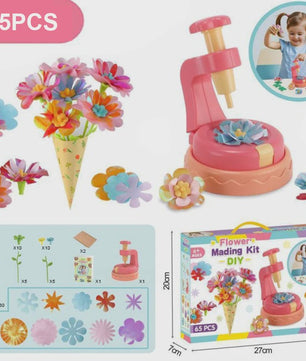 DIY Bloemen Knutselset met Embossing Machine - Interactief Speelgoed voor Kinderen