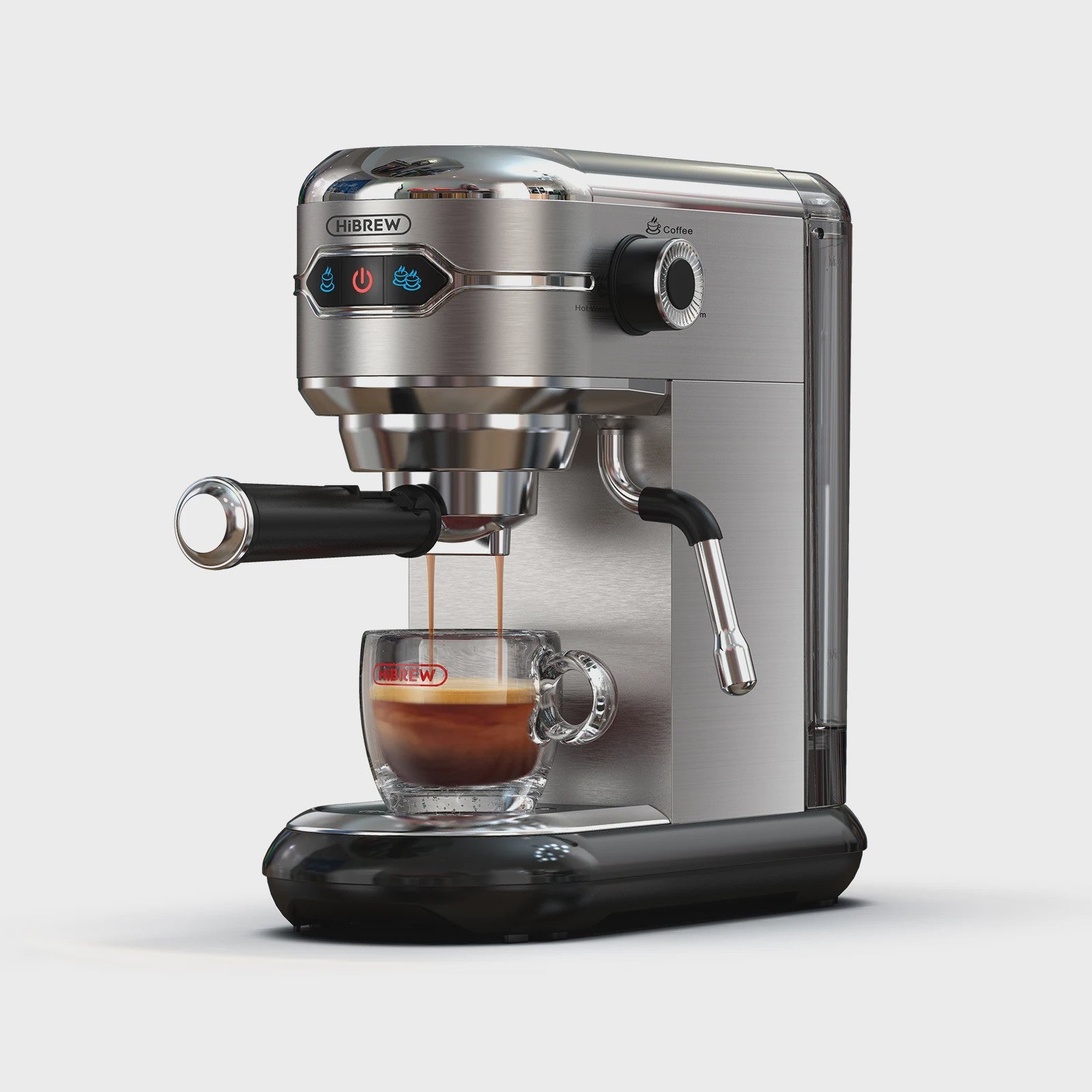 HiBREW H11 Espressomachine - 20 Bar, Semi-Automatisch, RVS, Compact & Veelzijdig